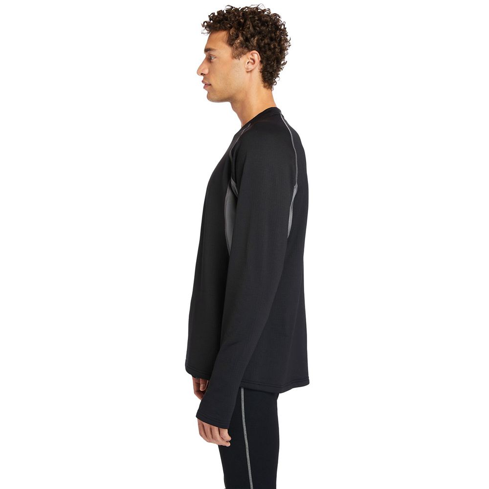 Camisetas Timberland Hombre Pro® Skim Coat Thermal Base Layer Negras - Chile SLP-746389